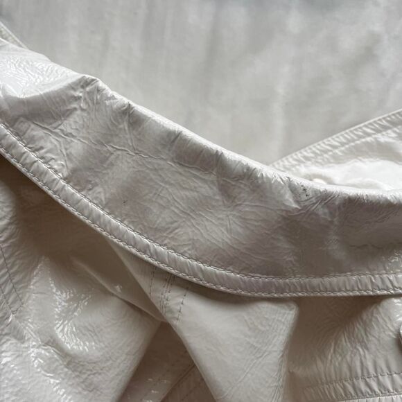 Vintage Y2K Carlisle white faux patent leather retro jacket size 2 - Picture 8 of 8
